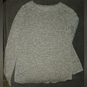 Justice gray soft long sleeve shirt size 14
